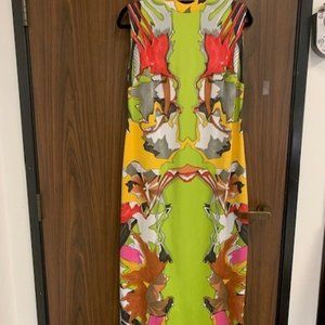 Vintage Travona Multi color maxi dress